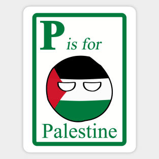 P is for Palestineball Magnet